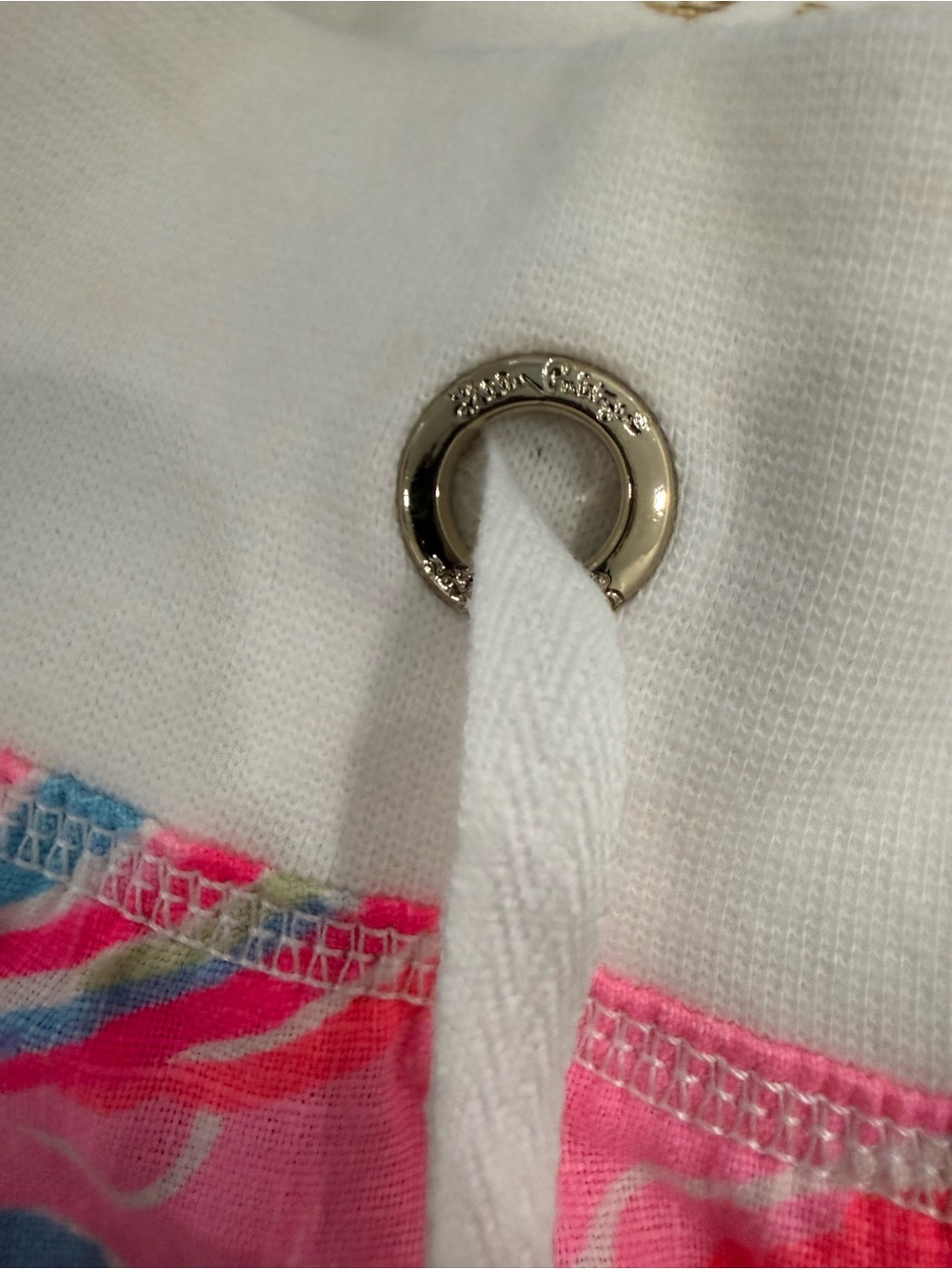 Lilly Pulitzer neon multicolor linen the beach pant w/ cotton drawstring waist - Picture 11 of 16